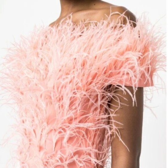 cult‎ gaia Sosha Feather 2 Pink Off the Shoulder Crop Top Azalea Pink - Picture 3 of 12